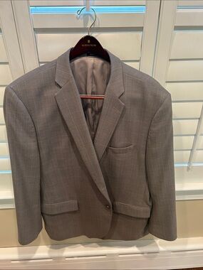 Joseph & Feiss Light Gray Plaid Sport Coat Classic Fit